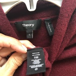 Theory cashmere sweater. Maroon